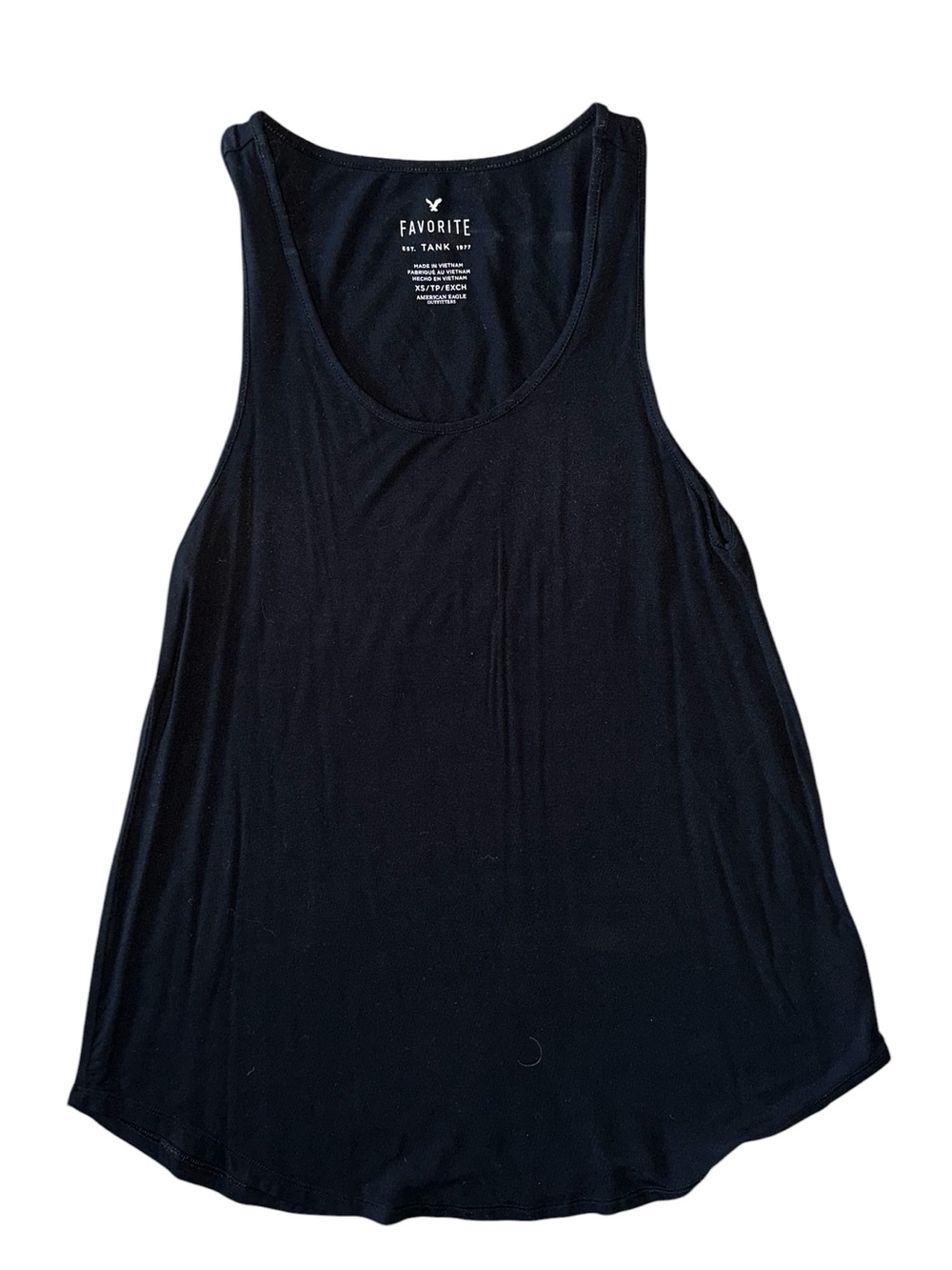 American Eagle Outfitters Black Scoop Neck Tank Top